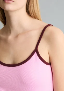 Top mit Struktur slim aus reiner Bio-Baumwolle