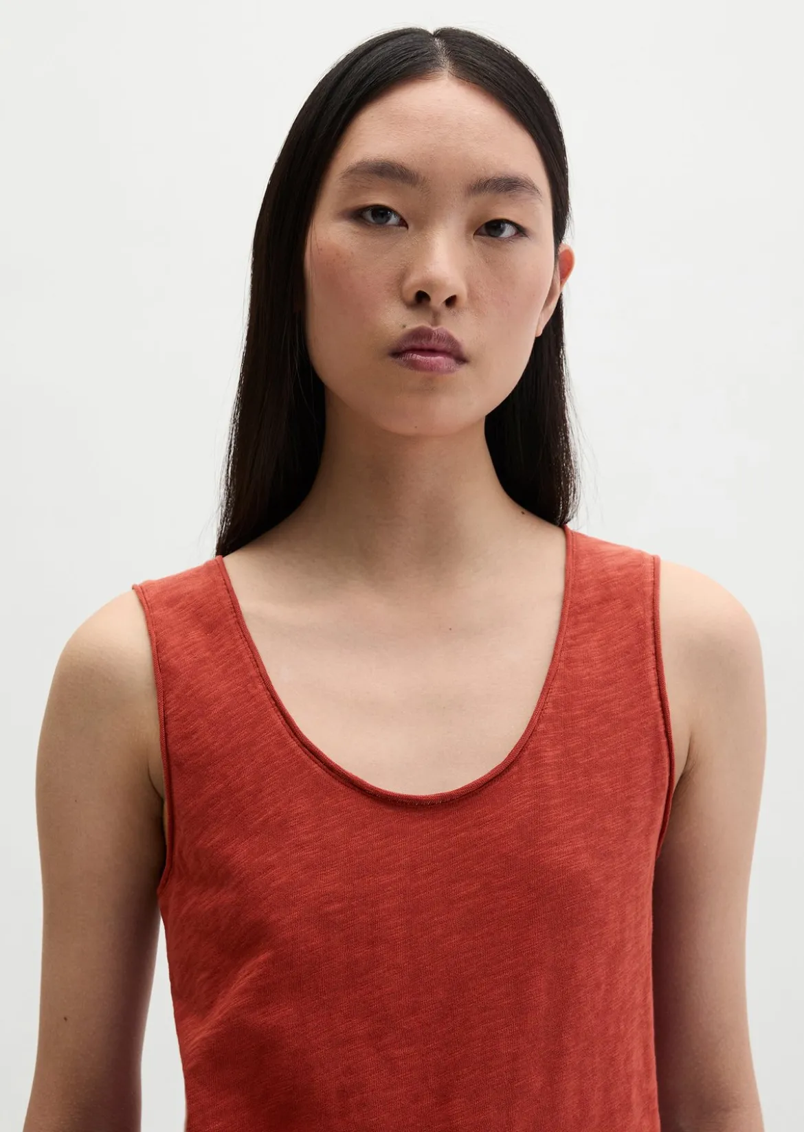 Top regular aus Slub-Jersey