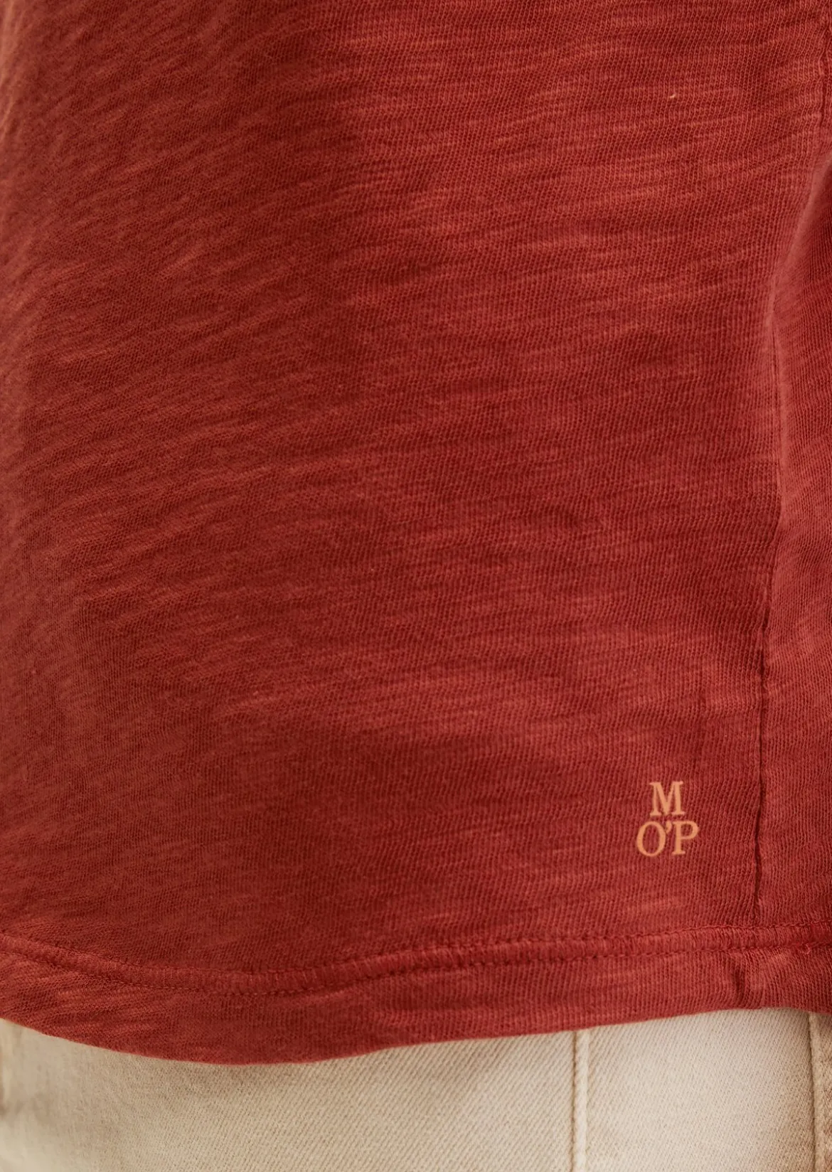 Top regular aus Slub-Jersey