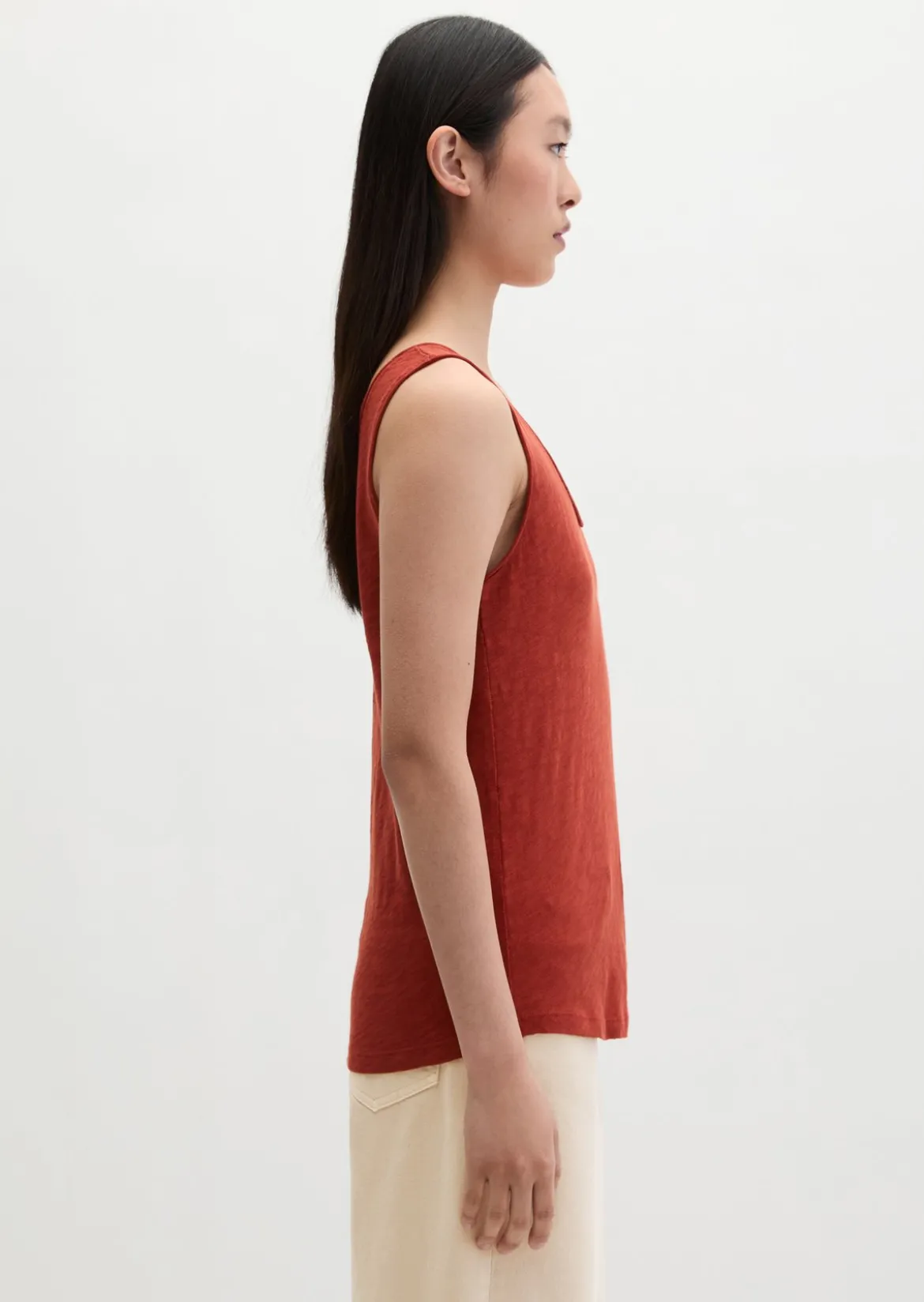 Top regular aus Slub-Jersey
