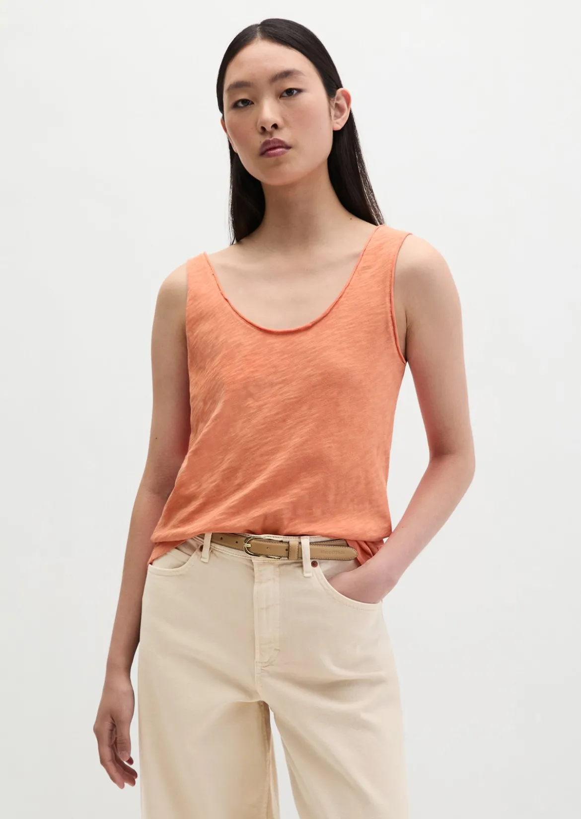 Top regular aus Slub-Jersey
