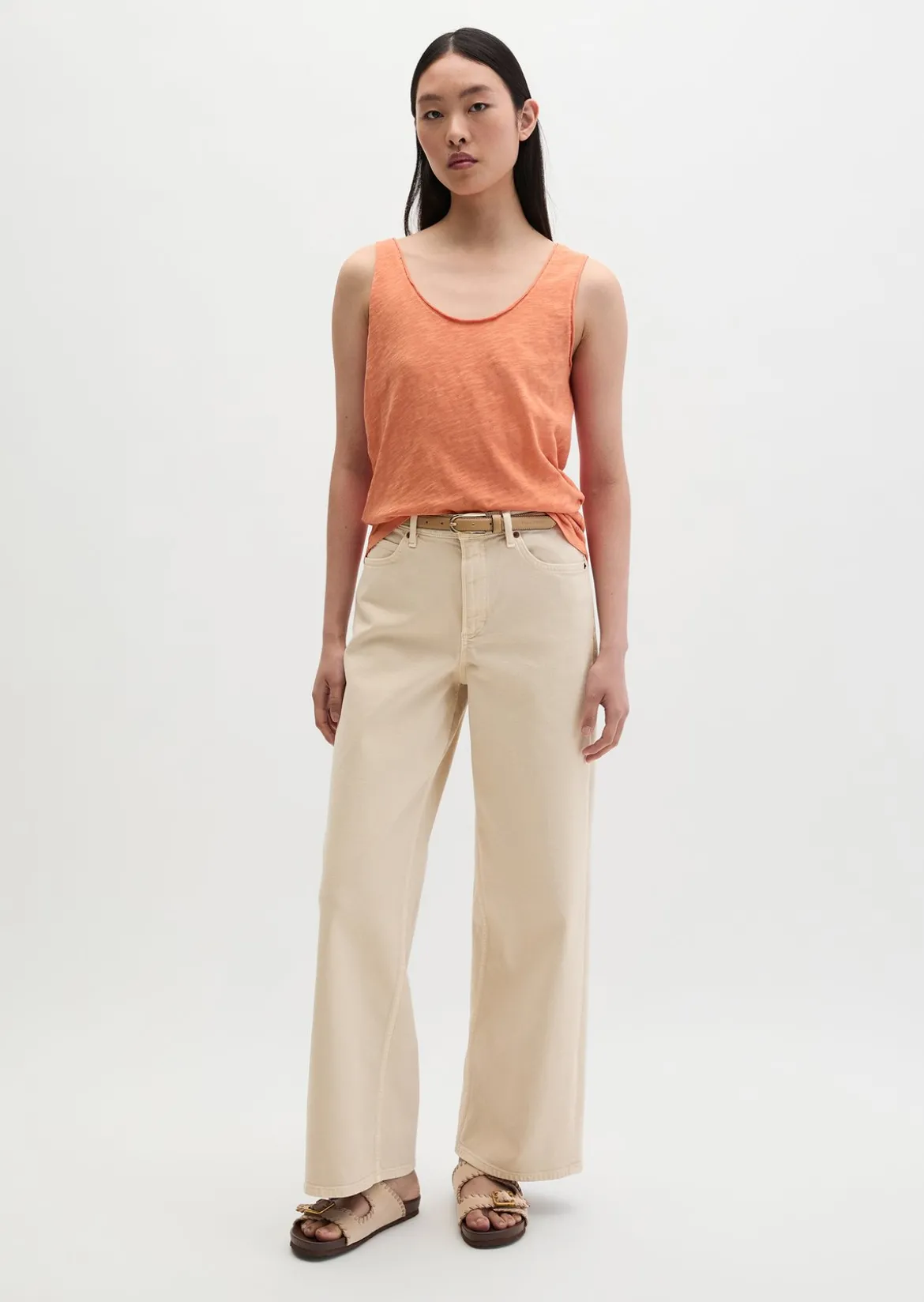 Top regular aus Slub-Jersey