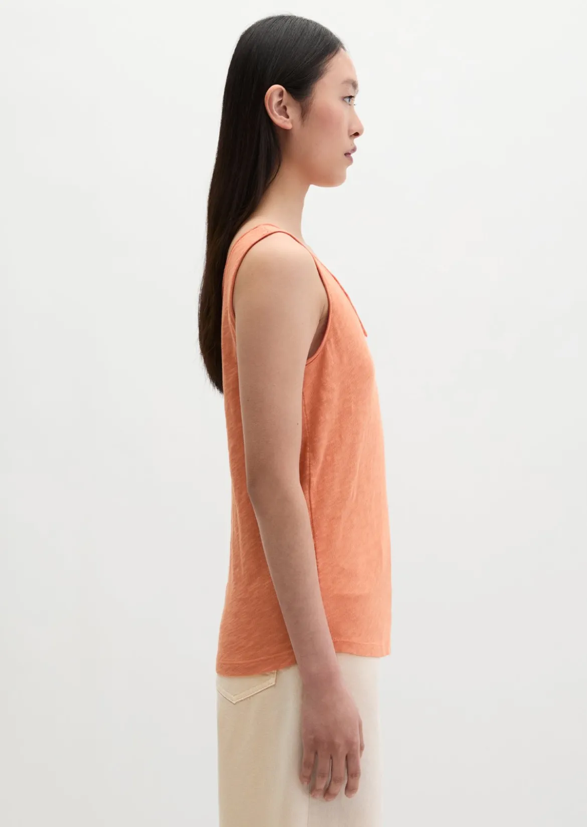 Top regular aus Slub-Jersey