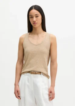Top regular aus Slub-Jersey
