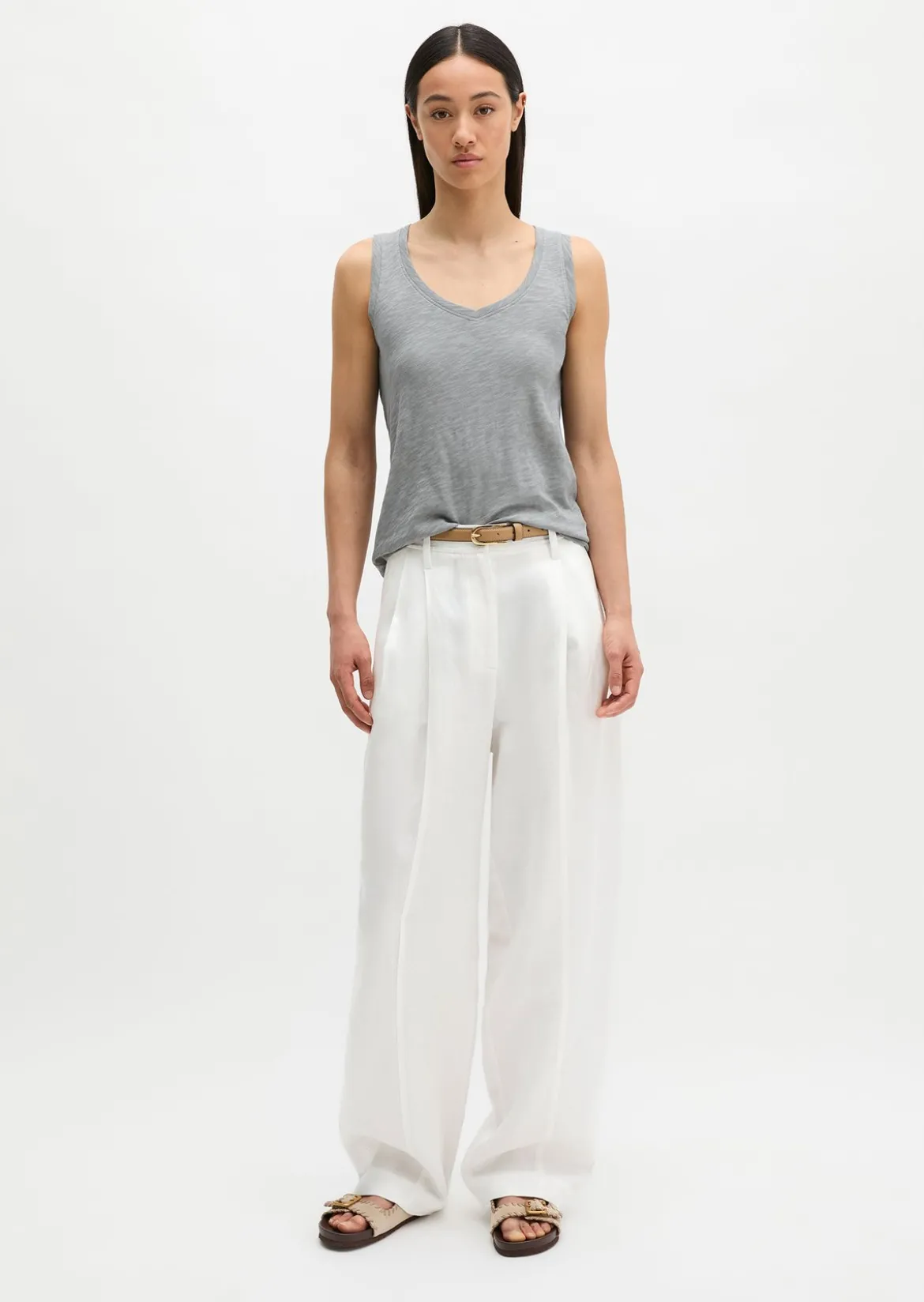 Top regular aus Slub-Jersey