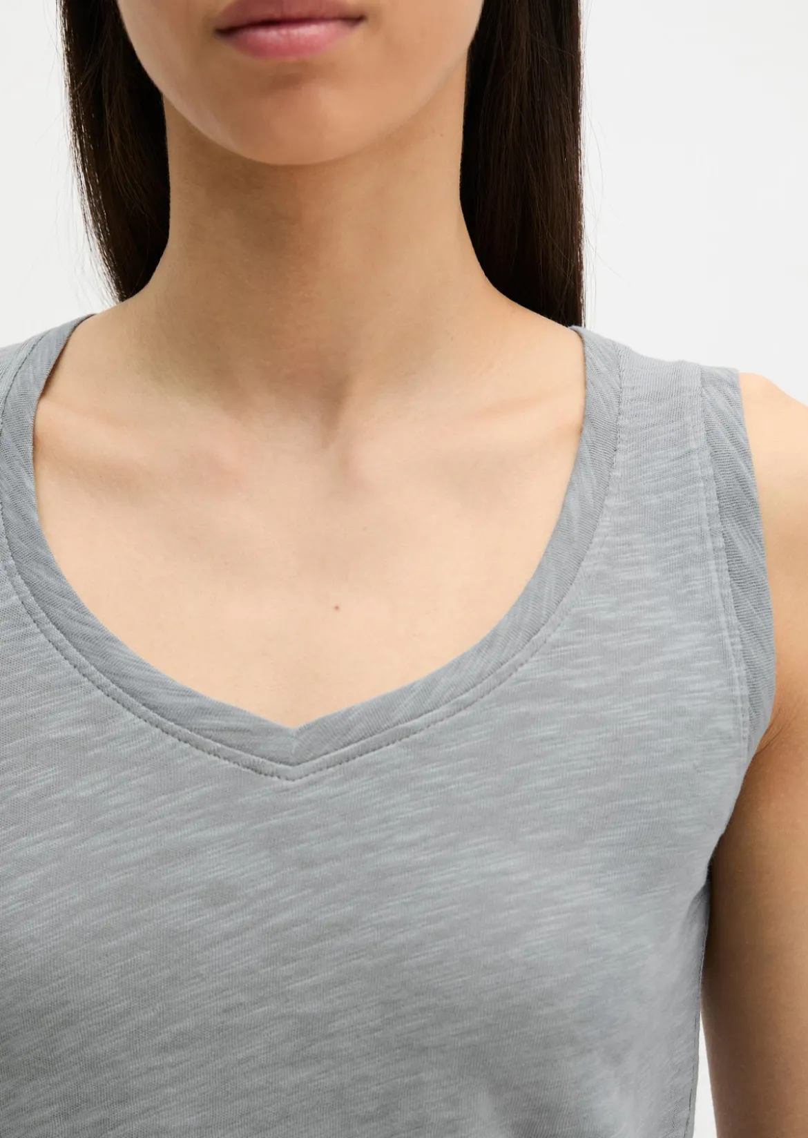 Top regular aus Slub-Jersey