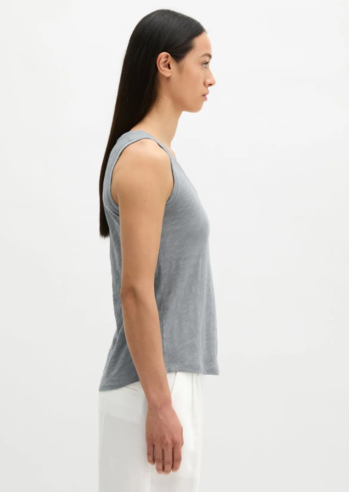 Top regular aus Slub-Jersey