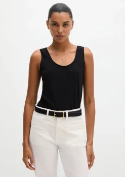 Top regular aus Slub-Jersey