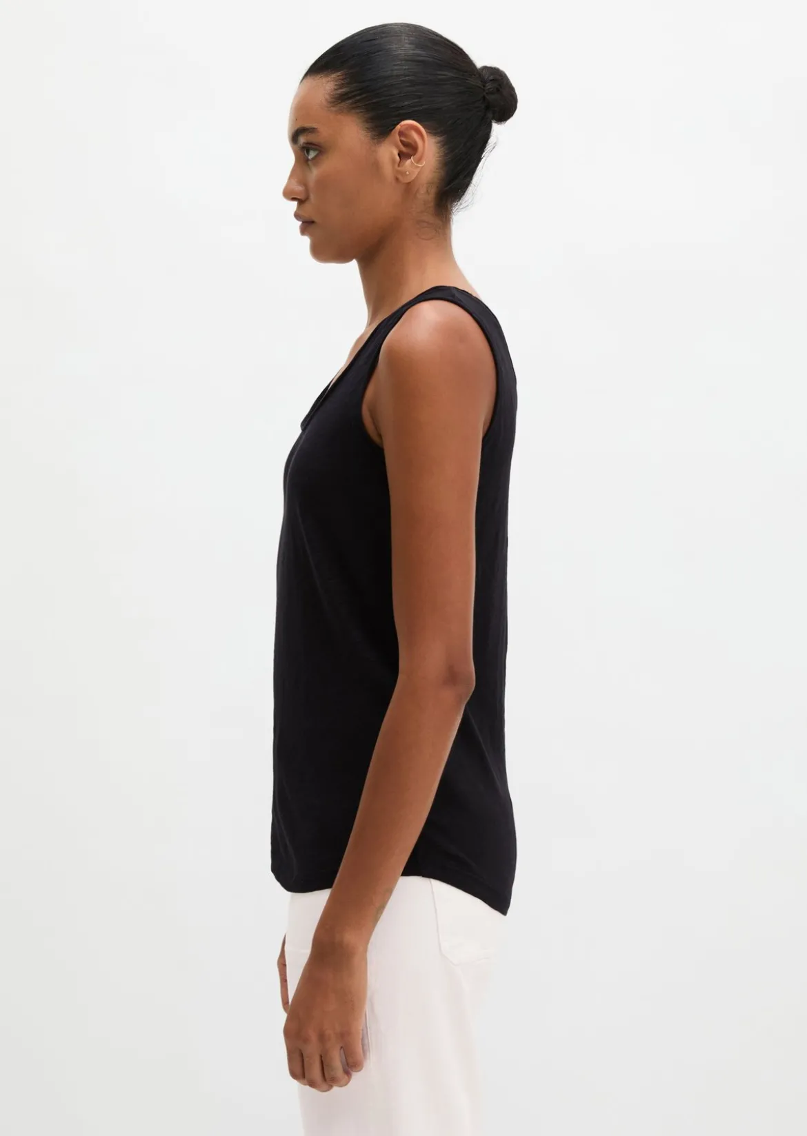 Top regular aus Slub-Jersey