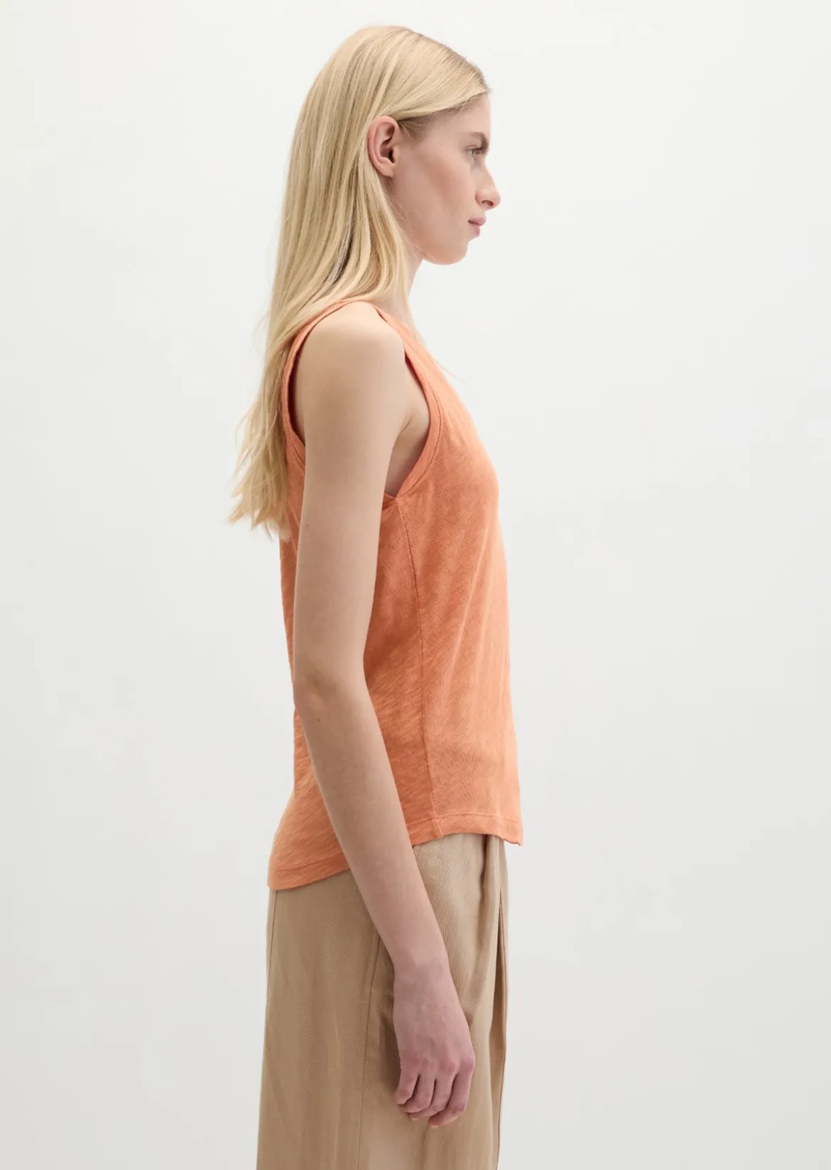 Top regular aus Slub-Jersey
