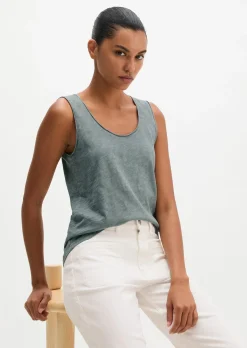 Top regular aus Slub-Jersey