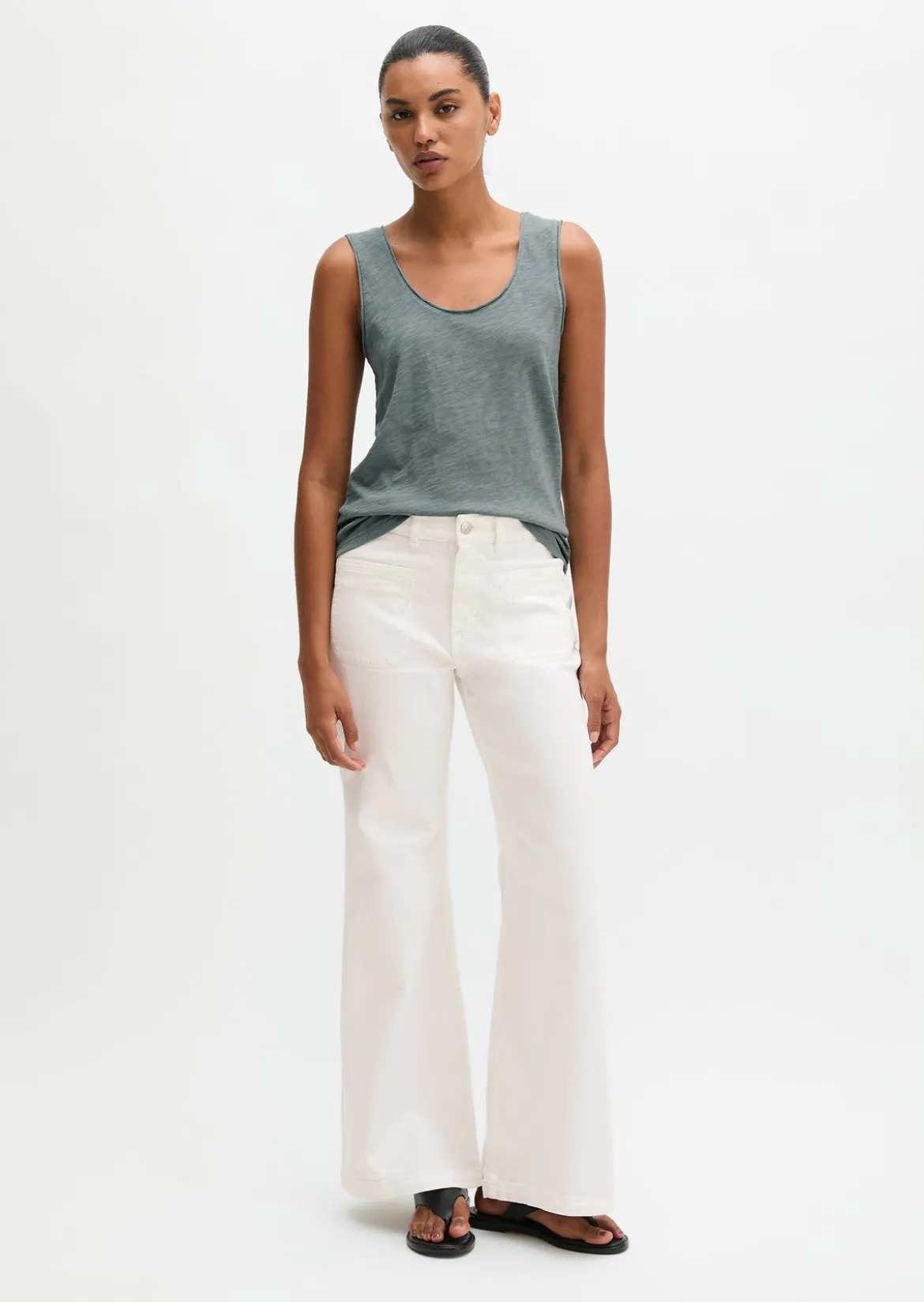 Top regular aus Slub-Jersey
