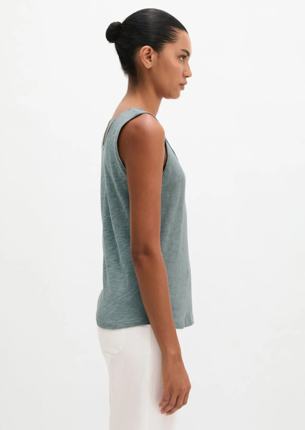 Top regular aus Slub-Jersey