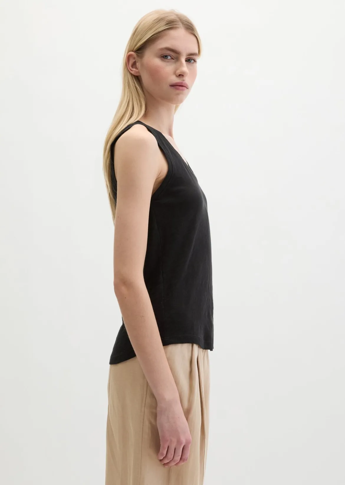 Top regular aus Slub-Jersey