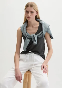 Top regular aus Slub-Jersey