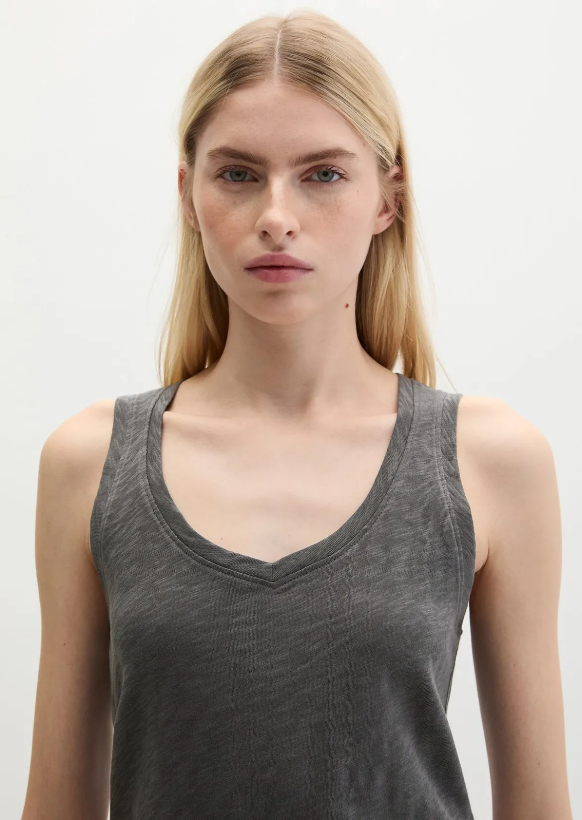 Top regular aus Slub-Jersey