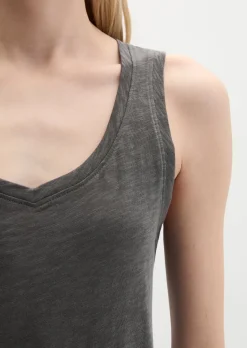 Top regular aus Slub-Jersey