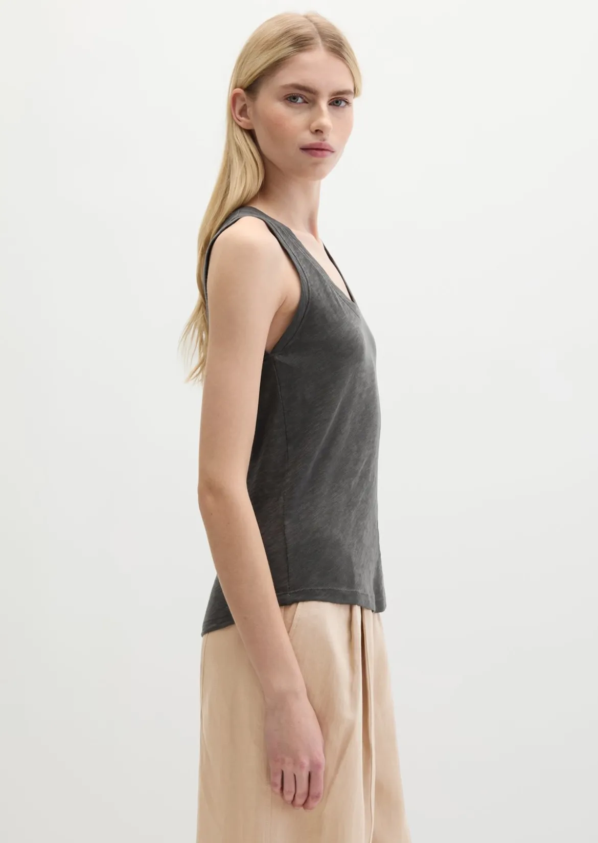 Top regular aus Slub-Jersey