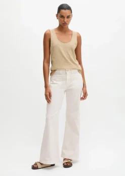 Top regular aus Slub-Jersey