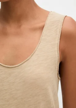 Top regular aus Slub-Jersey