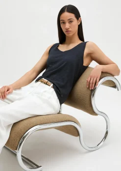 Top regular aus Slub-Jersey
