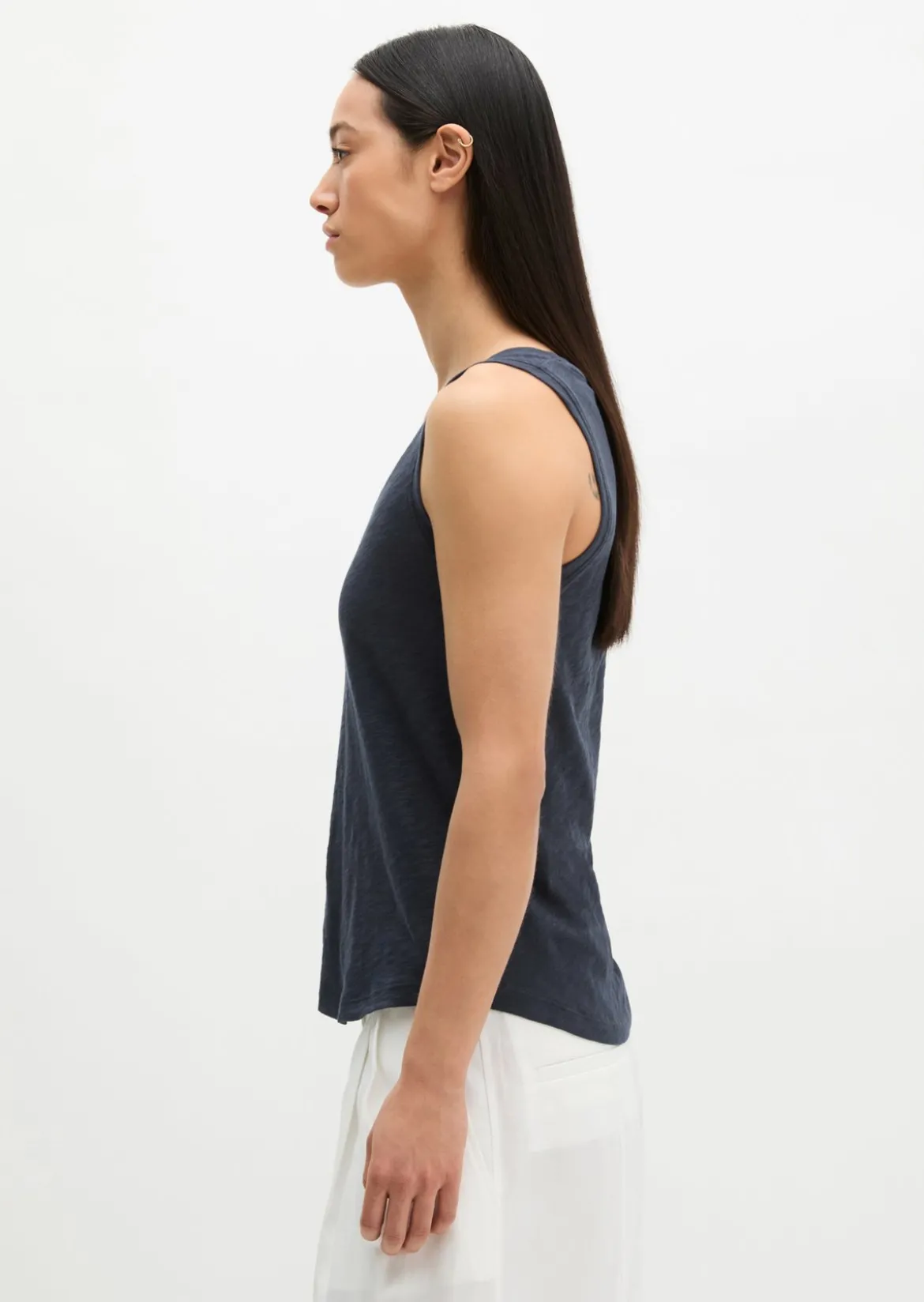 Top regular aus Slub-Jersey