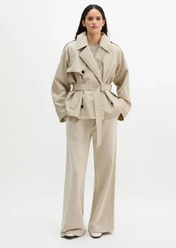 Trenchjacke regular aus Organic-Cotton-Lyocell-Mix