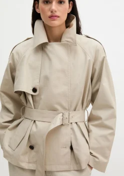 Trenchjacke regular aus Organic-Cotton-Lyocell-Mix