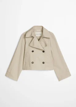 Trenchjacke relaxed aus Organic Cotton-Twill