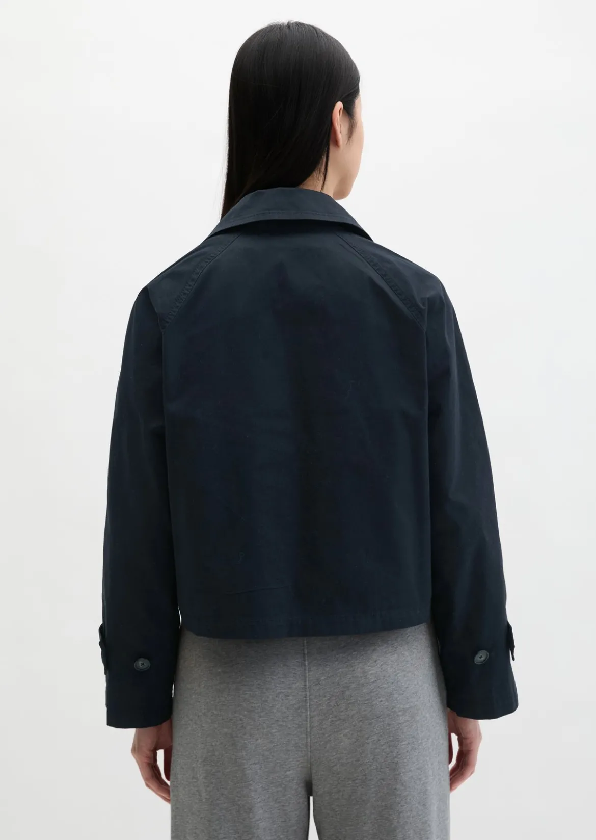 Trenchjacke relaxed aus Organic Cotton-Twill