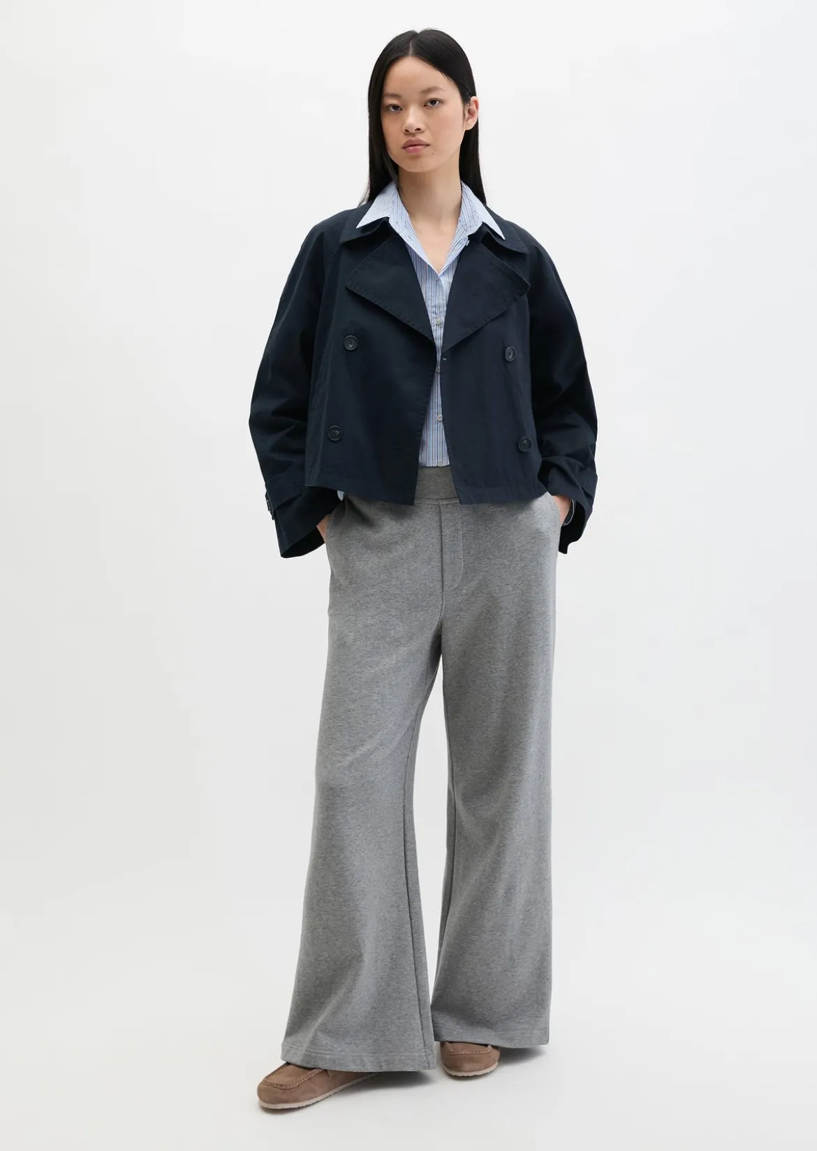 Trenchjacke relaxed aus Organic Cotton-Twill