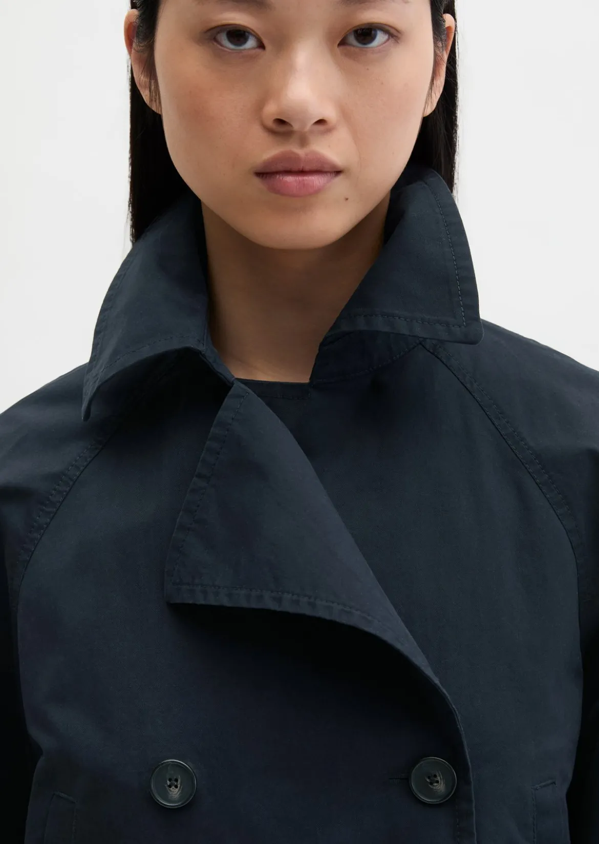 Trenchjacke relaxed aus Organic Cotton-Twill