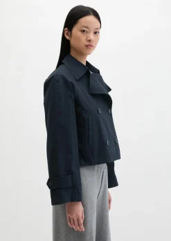 Trenchjacke relaxed aus Organic Cotton-Twill