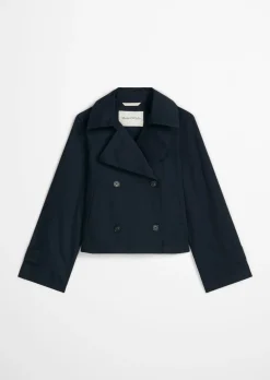 Trenchjacke relaxed aus Organic Cotton-Twill