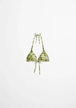 Triangle-Bikini-Top mit Beads-Details