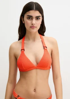Triangle-Bikini-Top mit feiner Wellenstruktur