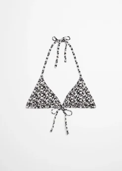 Triangle-Bikini-Top mit feiner Struktur