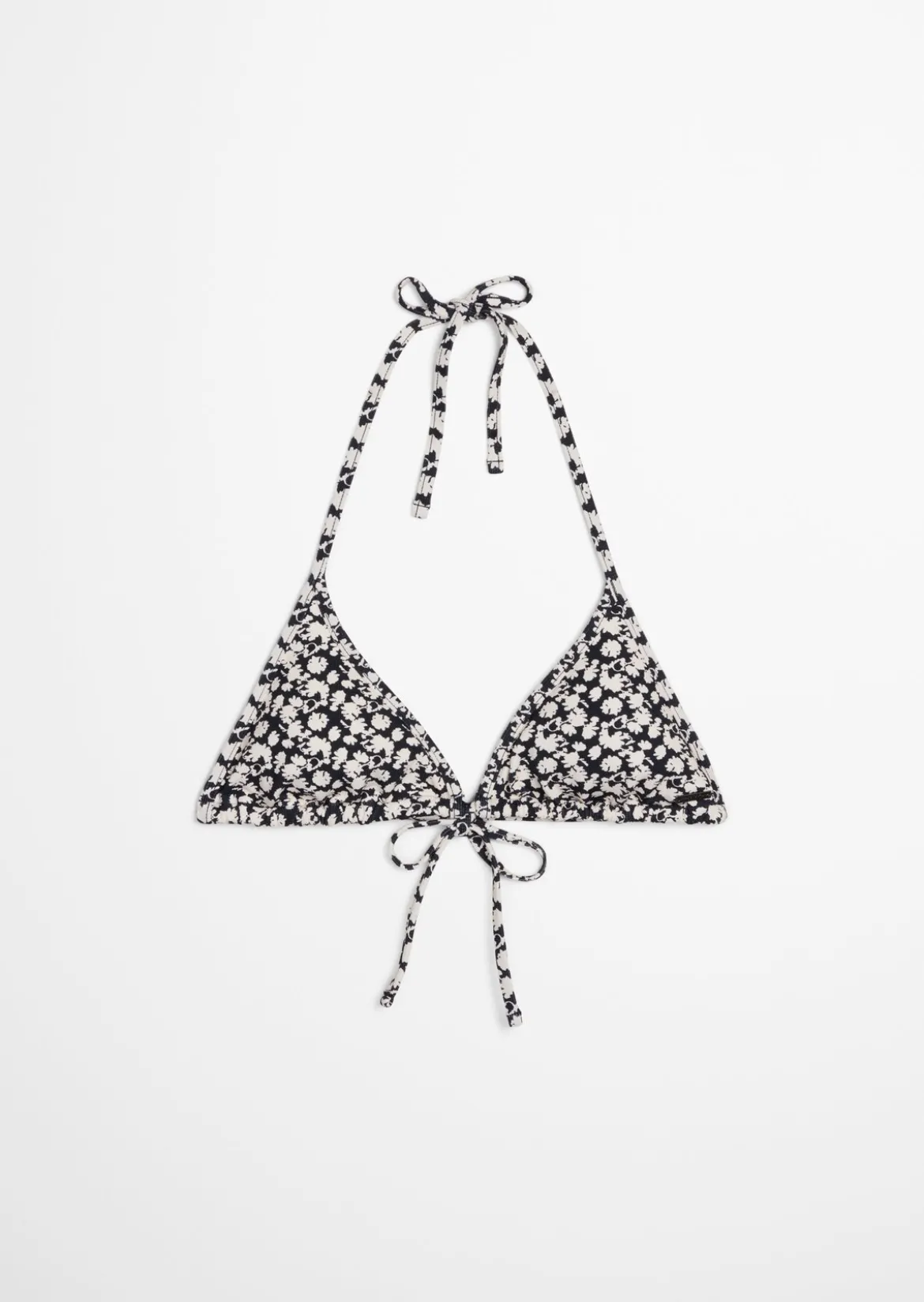Triangle-Bikini-Top mit feiner Struktur