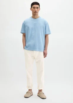 T-Shirt loose aus schwerem Bio-Baumwoll-Jersey