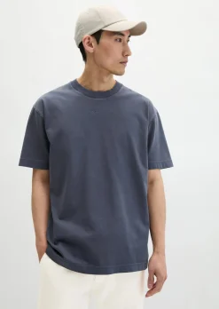 T-Shirt loose aus schwerem Bio-Baumwoll-Jersey