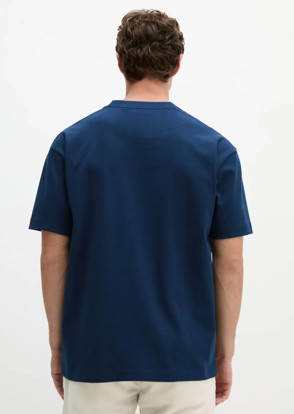 T-Shirt loose aus schwerem Bio-Baumwoll-Jersey