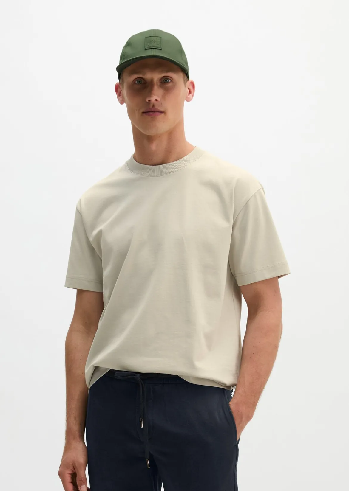 T-Shirt loose aus schwerem Bio-Baumwoll-Jersey