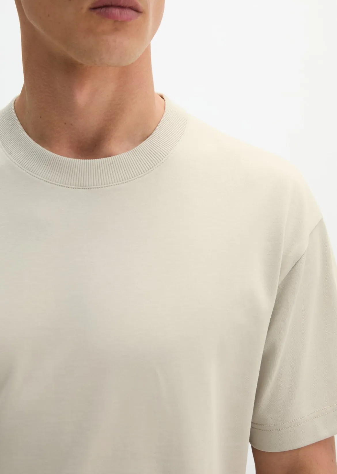 T-Shirt loose aus schwerem Bio-Baumwoll-Jersey