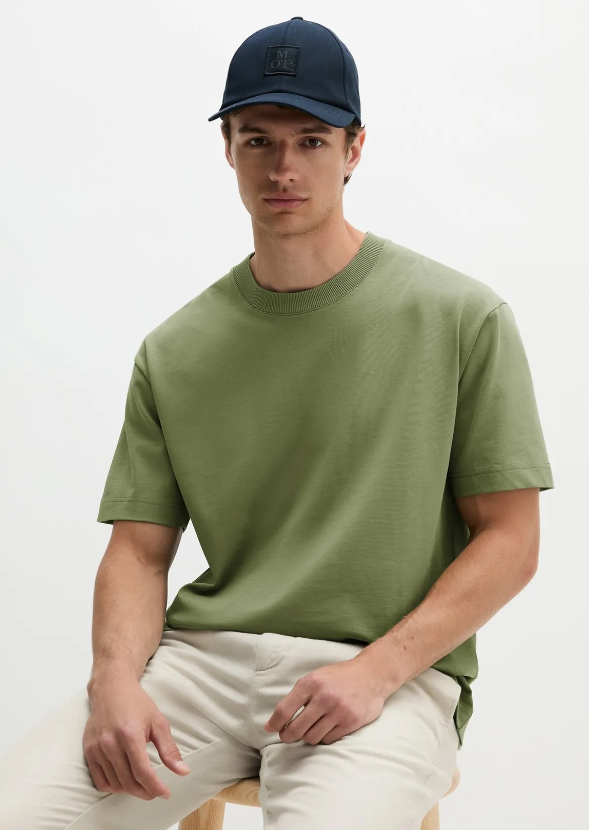 T-Shirt loose aus schwerem Bio-Baumwoll-Jersey