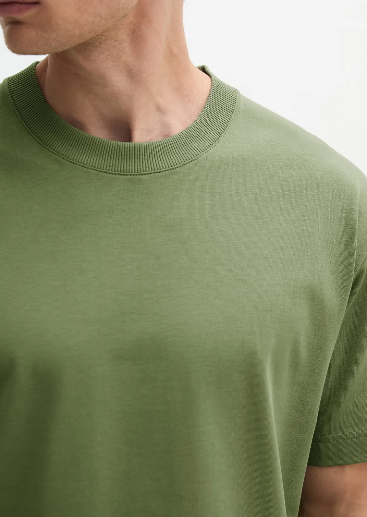 T-Shirt loose aus schwerem Bio-Baumwoll-Jersey