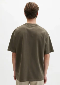 T-Shirt loose aus schwerem Bio-Baumwoll-Jersey