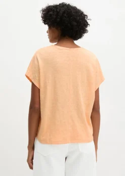 T-Shirt loose aus Slub-Jersey