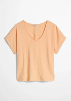 T-Shirt loose aus Slub-Jersey