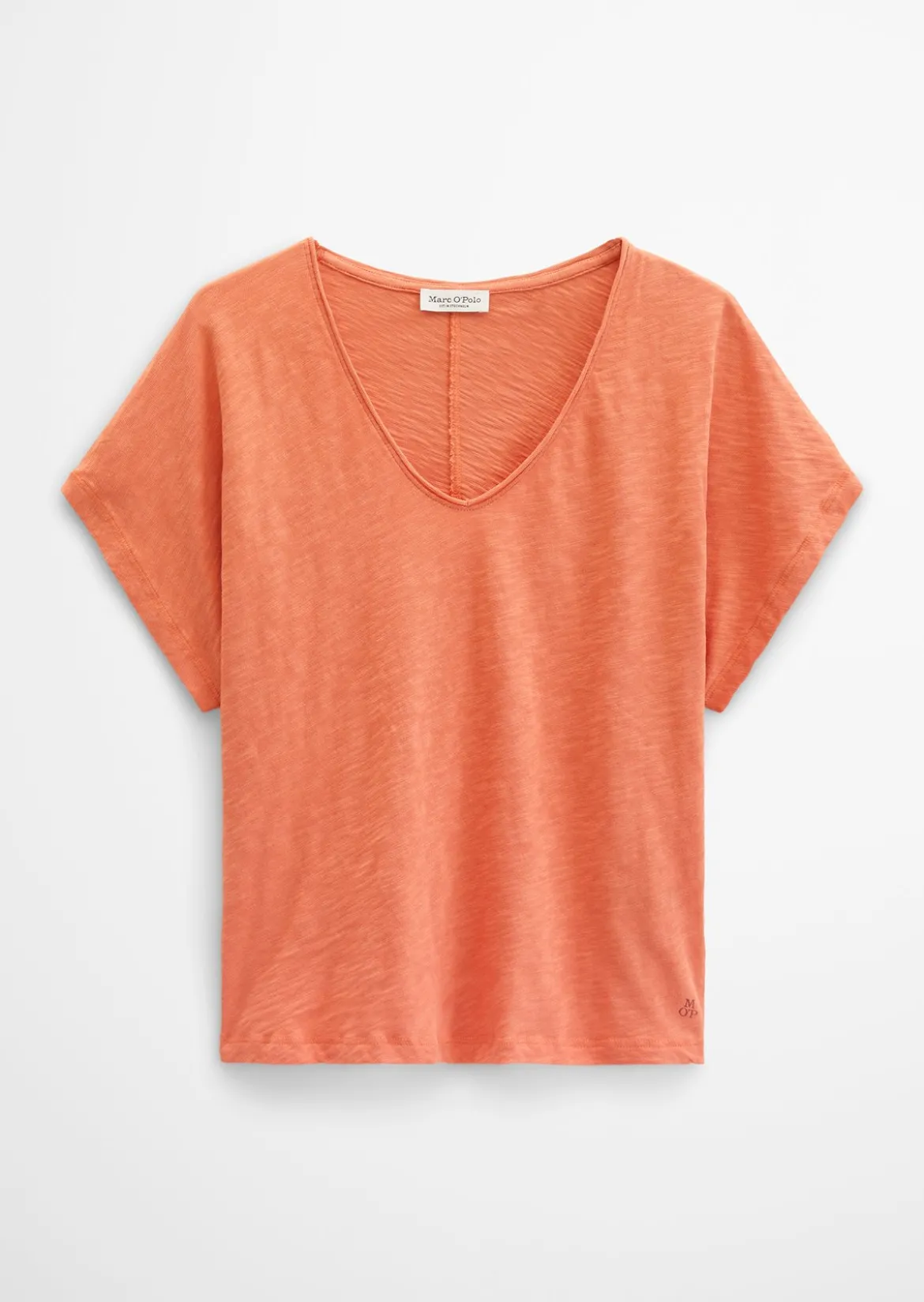 T-Shirt loose aus Slub-Jersey