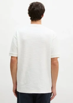 T-Shirt loose aus weichem Bouclé-Jersey